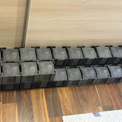 Sous-verres en ardoise carrés personnalisés