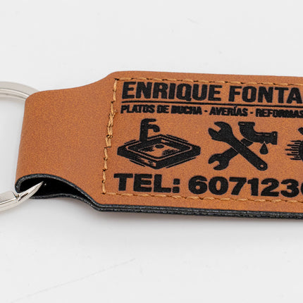 Porte-clés en cuir synthétique personnalisés