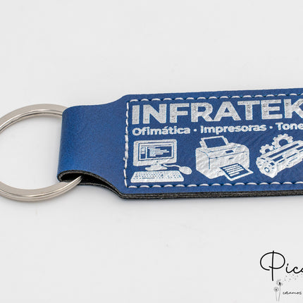 Porte-clés en cuir synthétique personnalisés