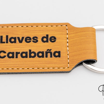 Porte-clés en cuir synthétique personnalisés