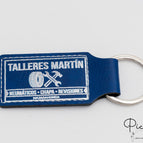 Rectangulaire 50x30 mm / Bleu - Argent