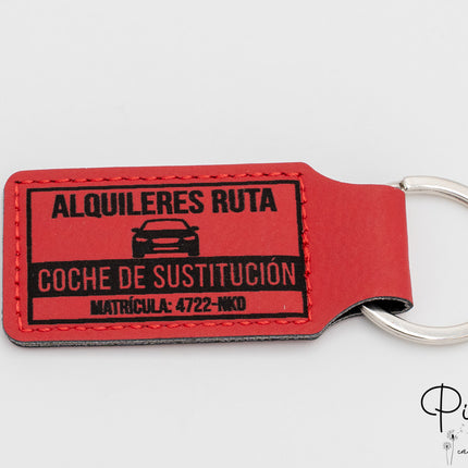 Porte-clés en cuir synthétique personnalisés