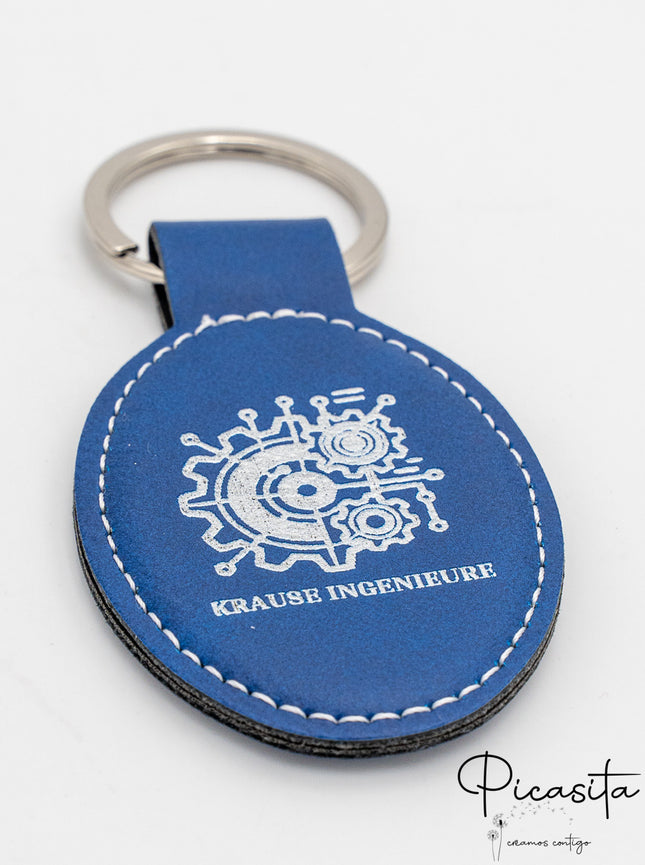 Porte-clés en cuir synthétique personnalisés