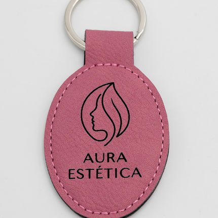 Porte-clés en cuir synthétique personnalisés