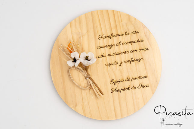 Plaque en bois personnalisée | Mariage | Souvenir