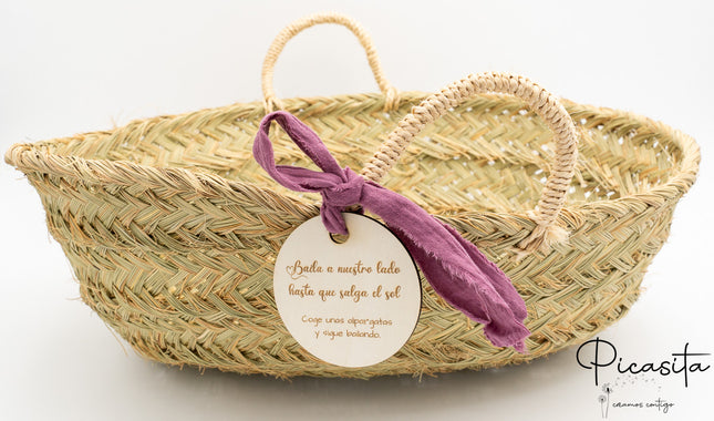 Panier pour espadrilles de mariage
