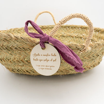 Panier pour espadrilles de mariage