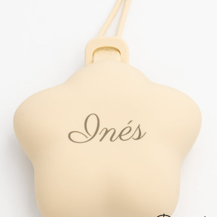 Porte-sucette personnalisé en silicone (Étoile)