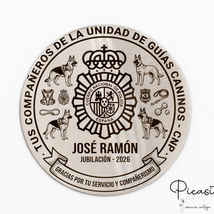 Sous-verres en acier gravés