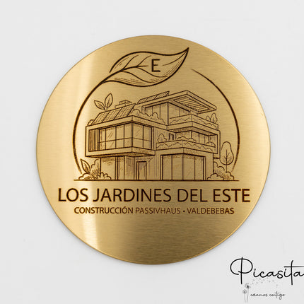 Sous-verres en acier gravés