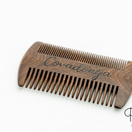 Peigne en bois à double rangée