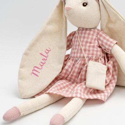 Poupée de chiffon Lapinette Rose