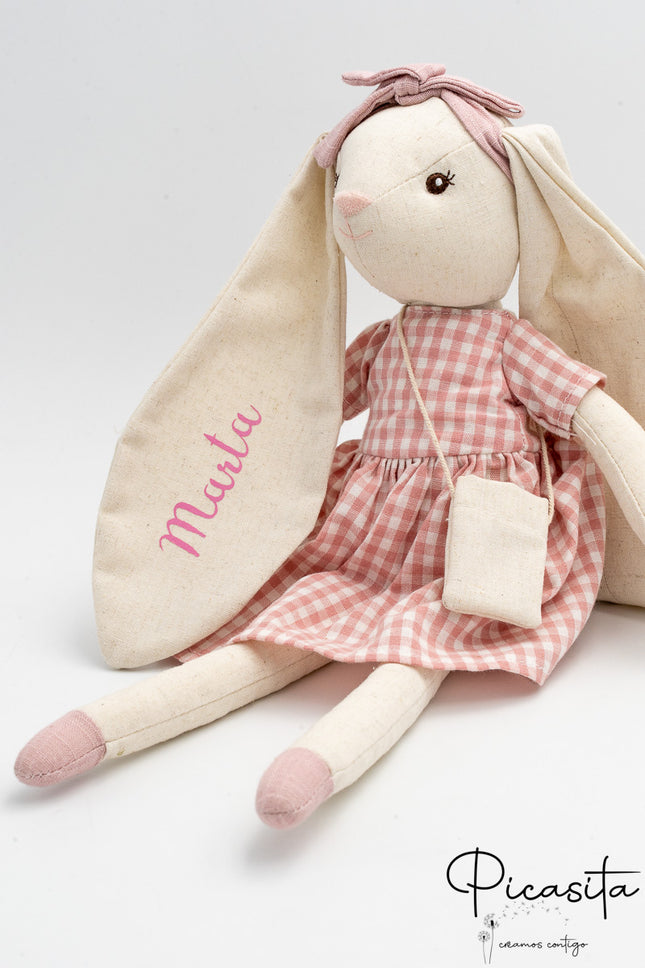 Poupée de chiffon Lapinette Rose