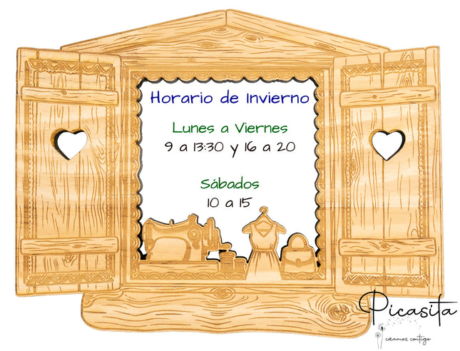 Panneau d'Horaires d'Ouverture Personnalisé