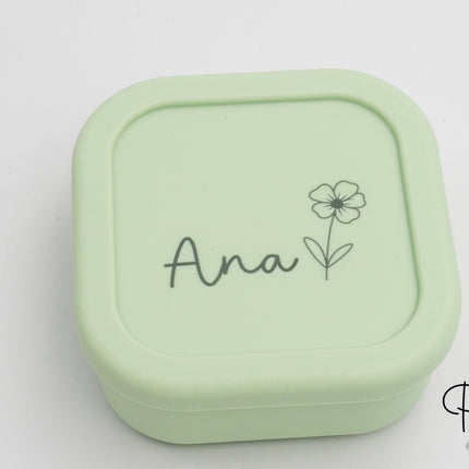 Tupper en silicone personnalisé (Moyen - Carré)