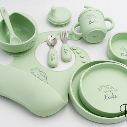 Vaisselle personnalisée pour bébé 7 pièces