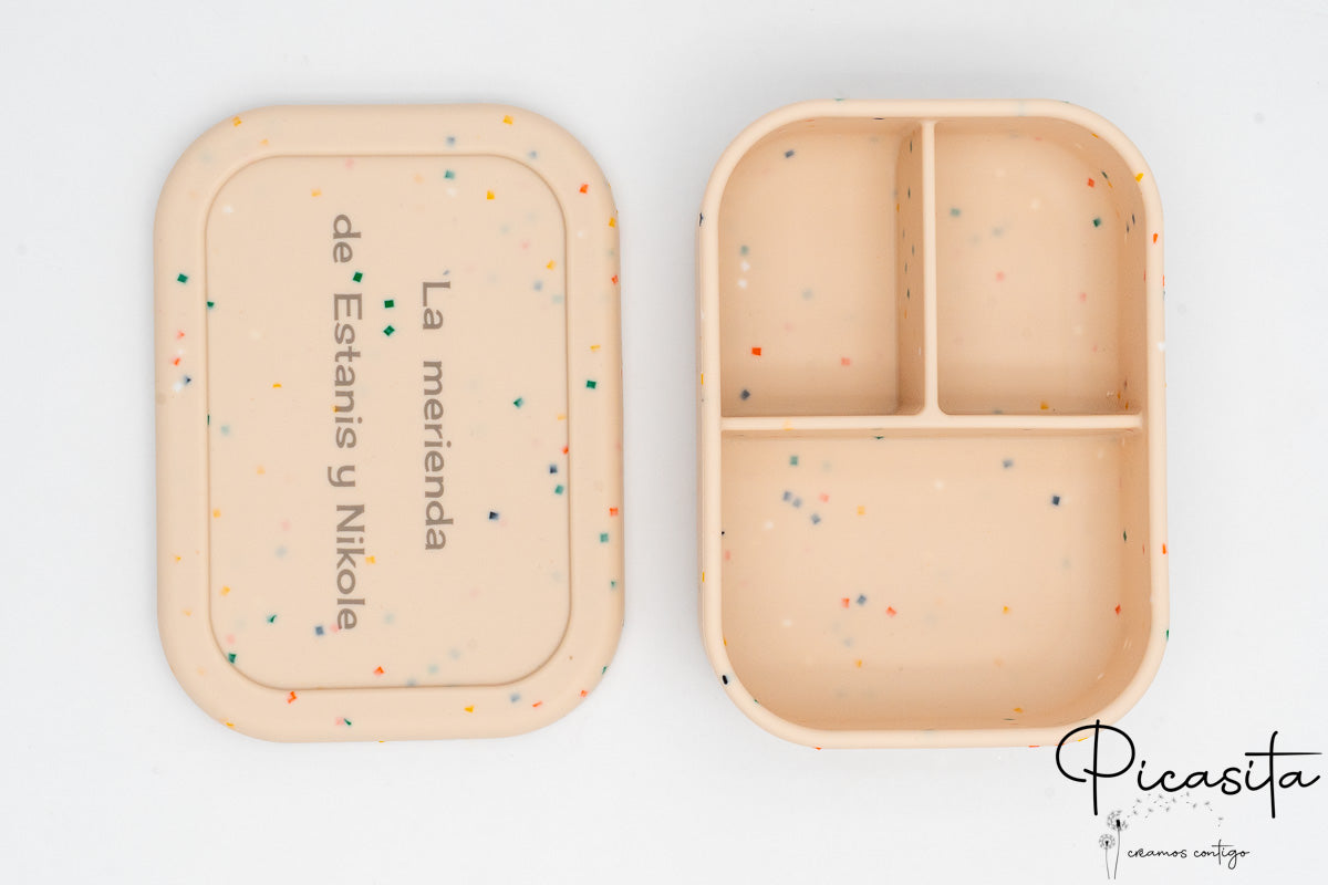 Tupper en silicone XL avec compartiments