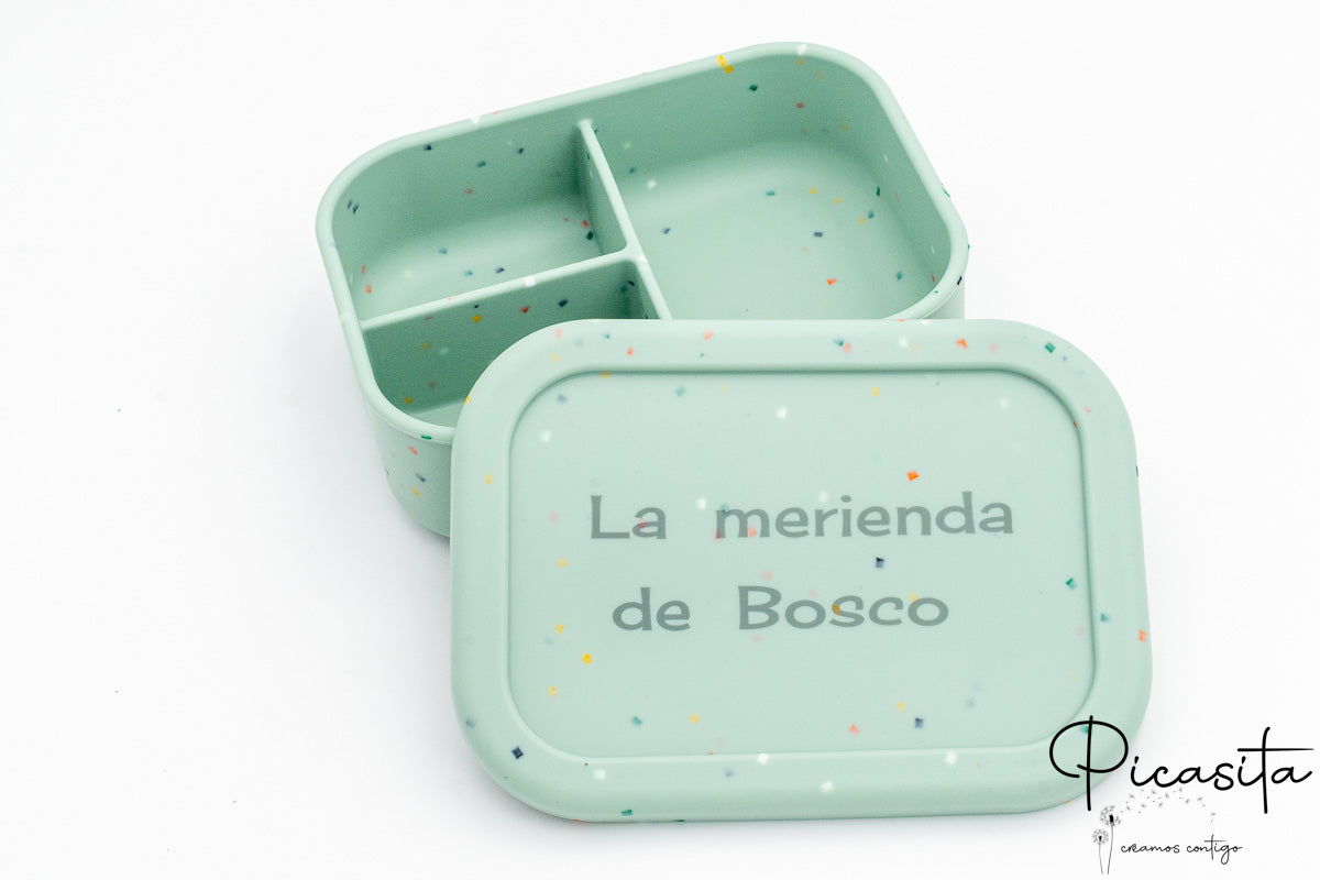 Tupper en silicone XL avec compartiments