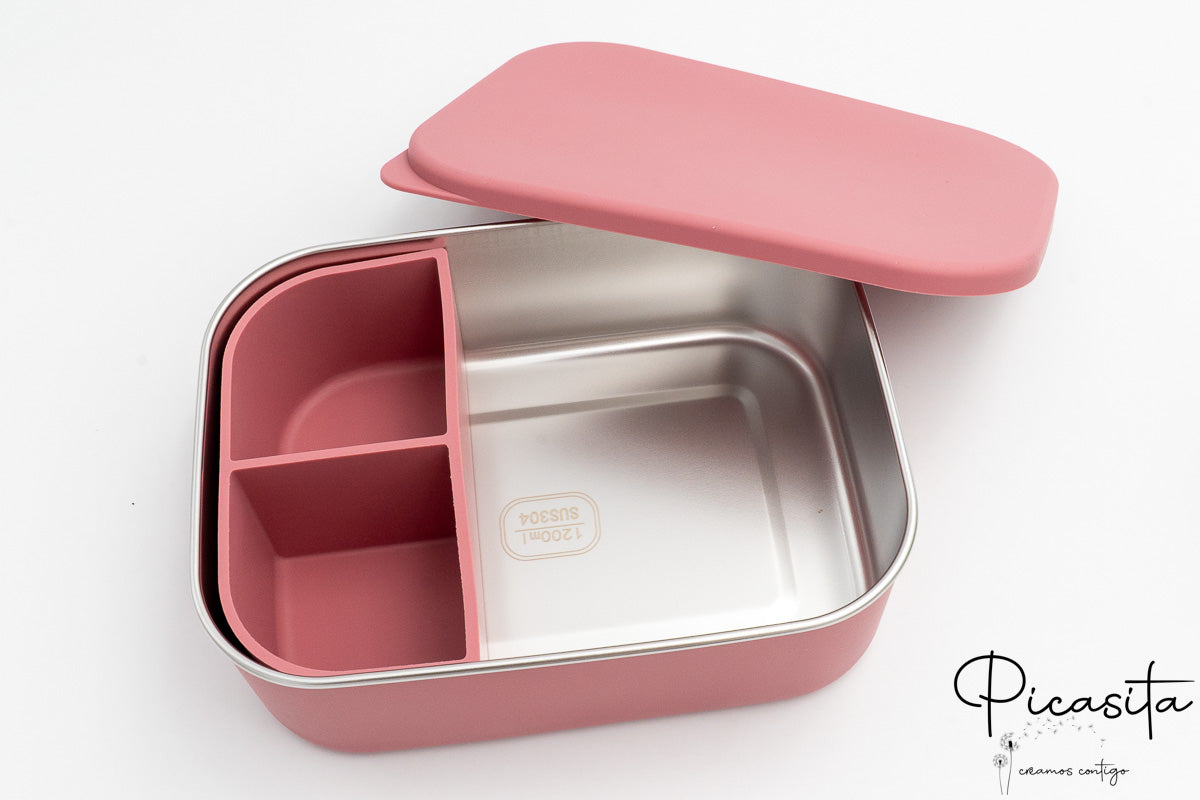 Boîtes hermétiques en silicone et acier inoxydable XL