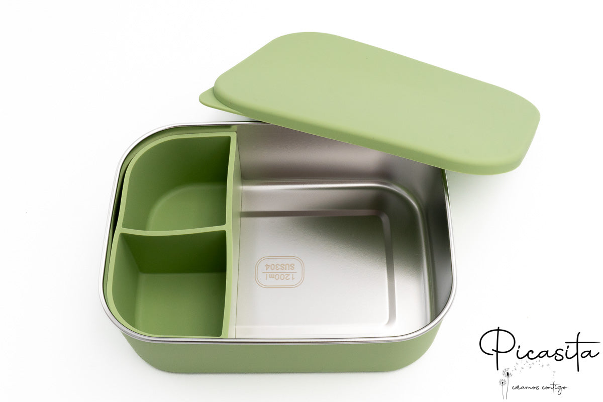 Boîtes hermétiques en silicone et acier inoxydable XL