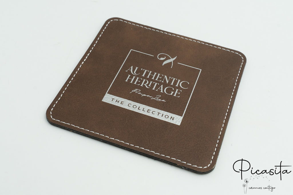 Sous-verres en cuir synthétique