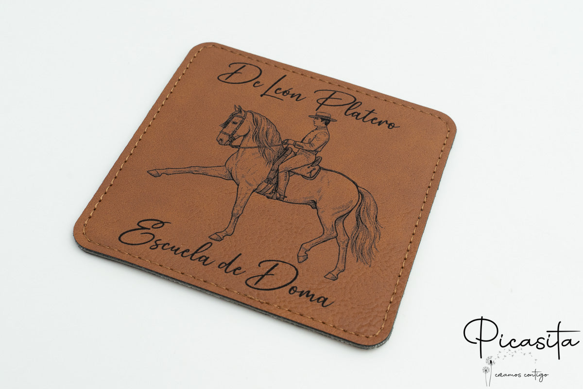 Sous-verres en cuir synthétique