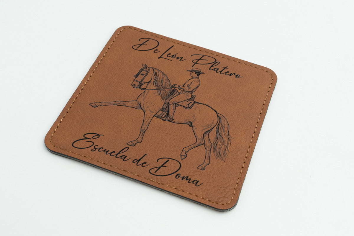 Sous-verres en cuir synthétique