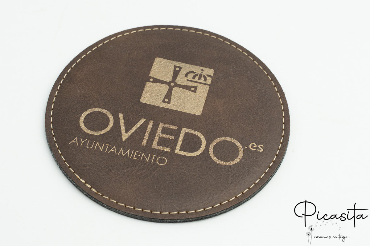Sous-verres en cuir synthétique