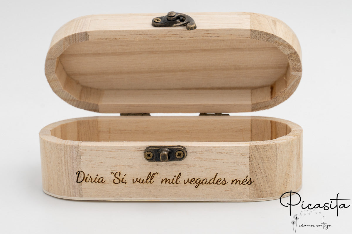 Coffret en Bois Personnalisé pour Mariés