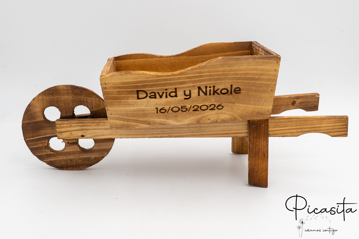 Brouette moyenne en bois