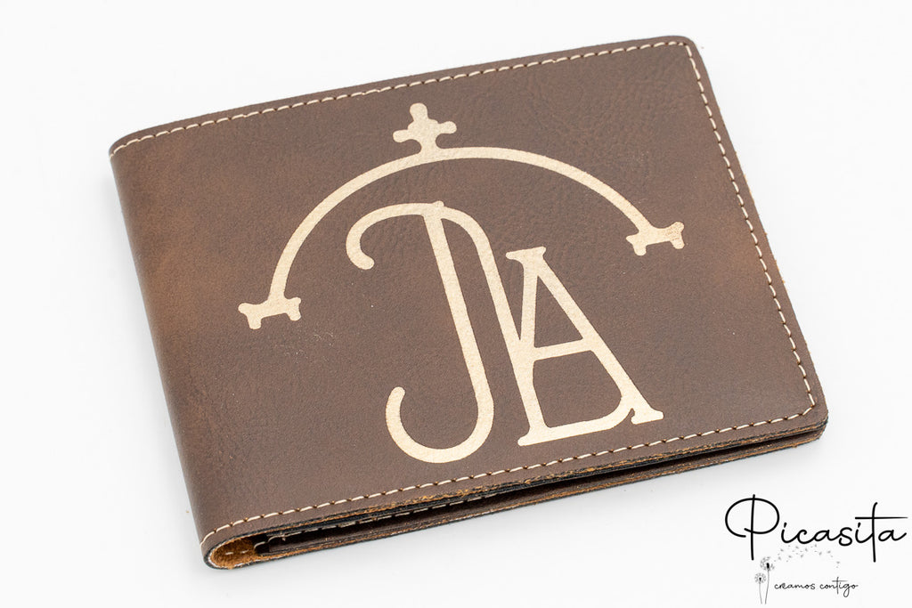 Portefeuille en cuir personnalisé
