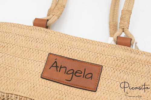 Sac en raphia personnalisé
