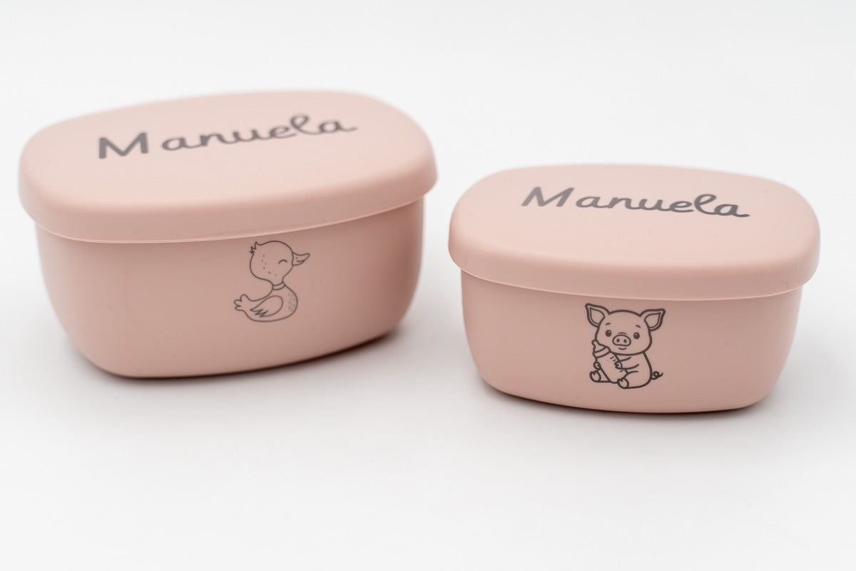 Boîtes en silicone personnalisées petites (2 unités)