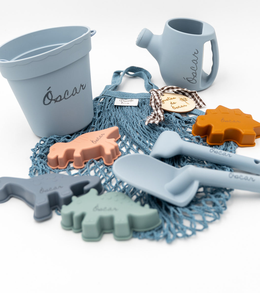 Kit de cubes de plage et animaux en silicone personnalisés