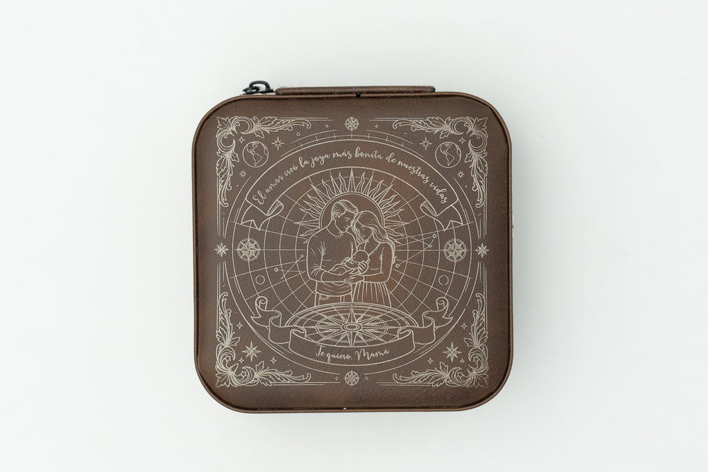 Boîte à bijoux de voyage personnalisée