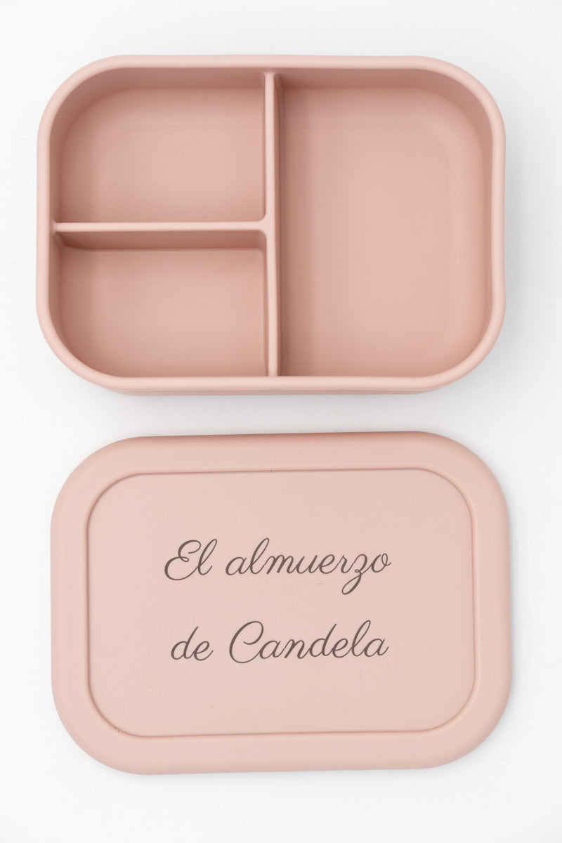 Tupper grande de silicona con tapa personalizada
