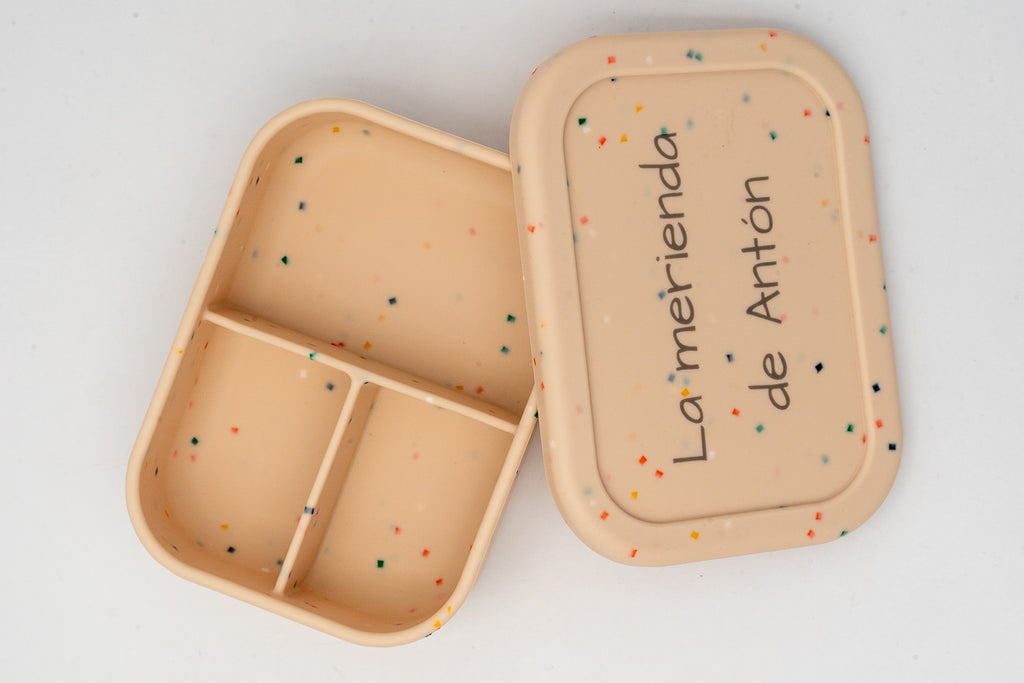 Boîte repas XL en silicone à trois compartiments