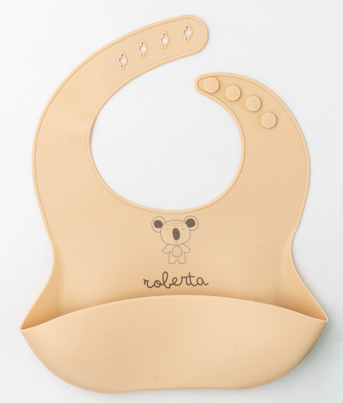 Bavoir en silicone à poche large