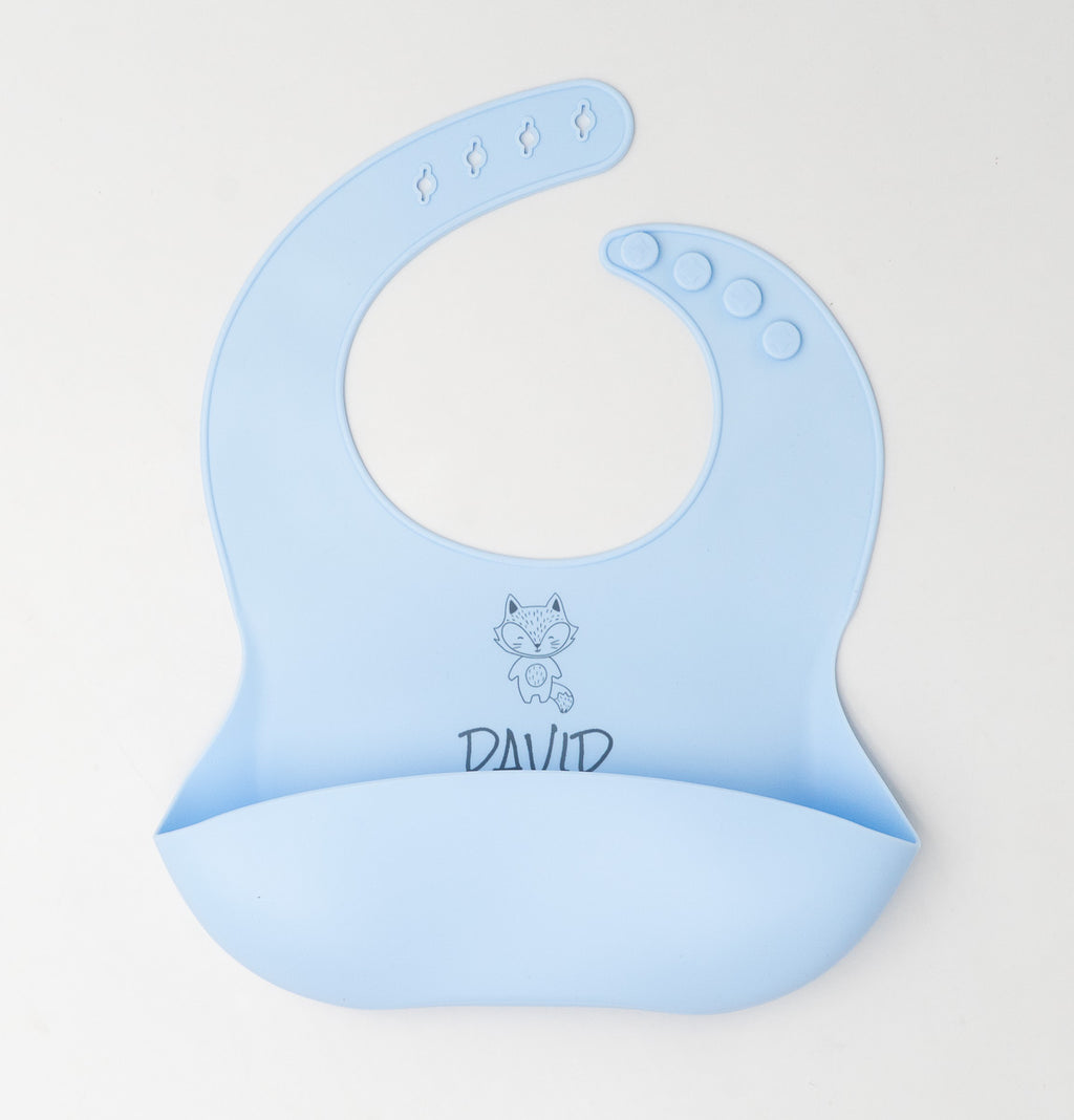 Bavoir en silicone à poche large