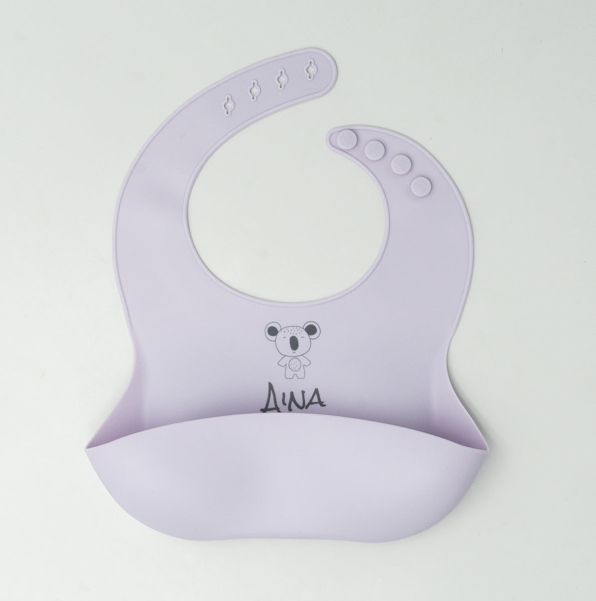 Bavoir en silicone à poche large