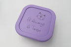 Boîte repas moyenne en silicone personnalisée