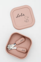 Boîte repas moyenne en silicone personnalisée