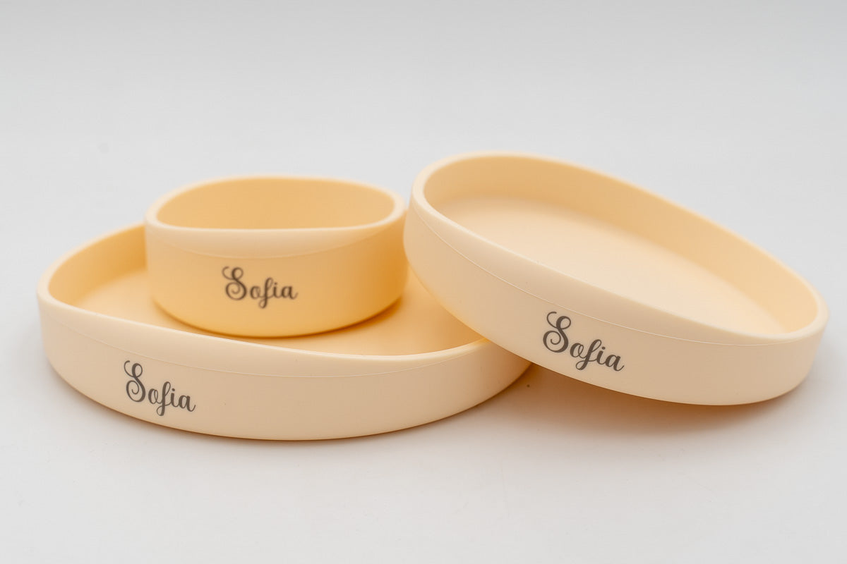 Lot de 3 Assiettes en Silicone