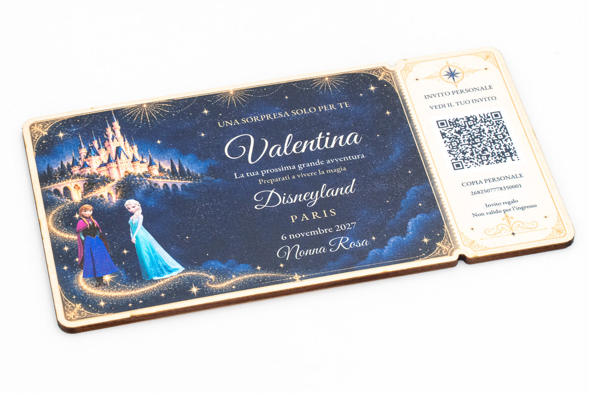 Carte surprise Disneyland Paris personnalisée