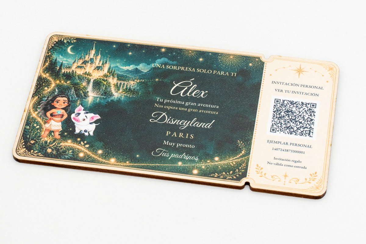 Carte surprise Disneyland Paris personnalisée