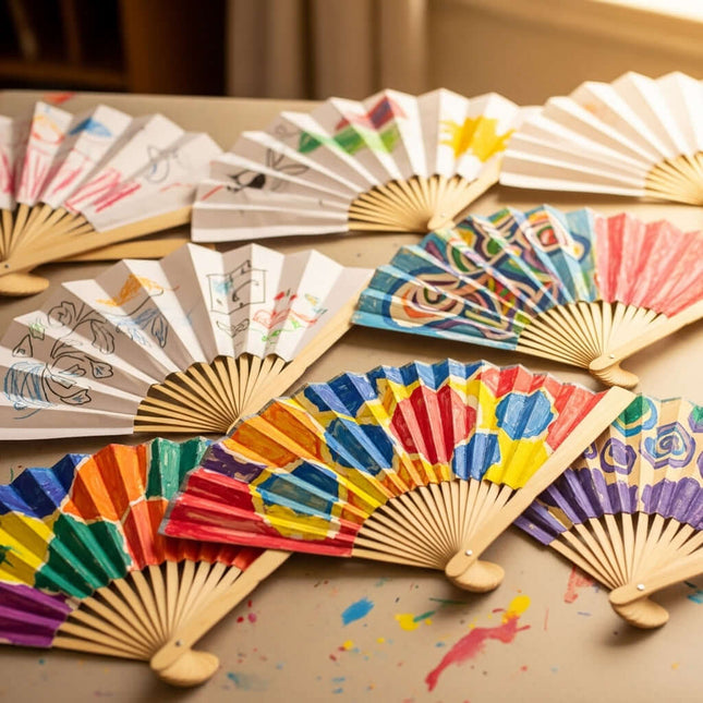Abanicos de Papel Infantiles