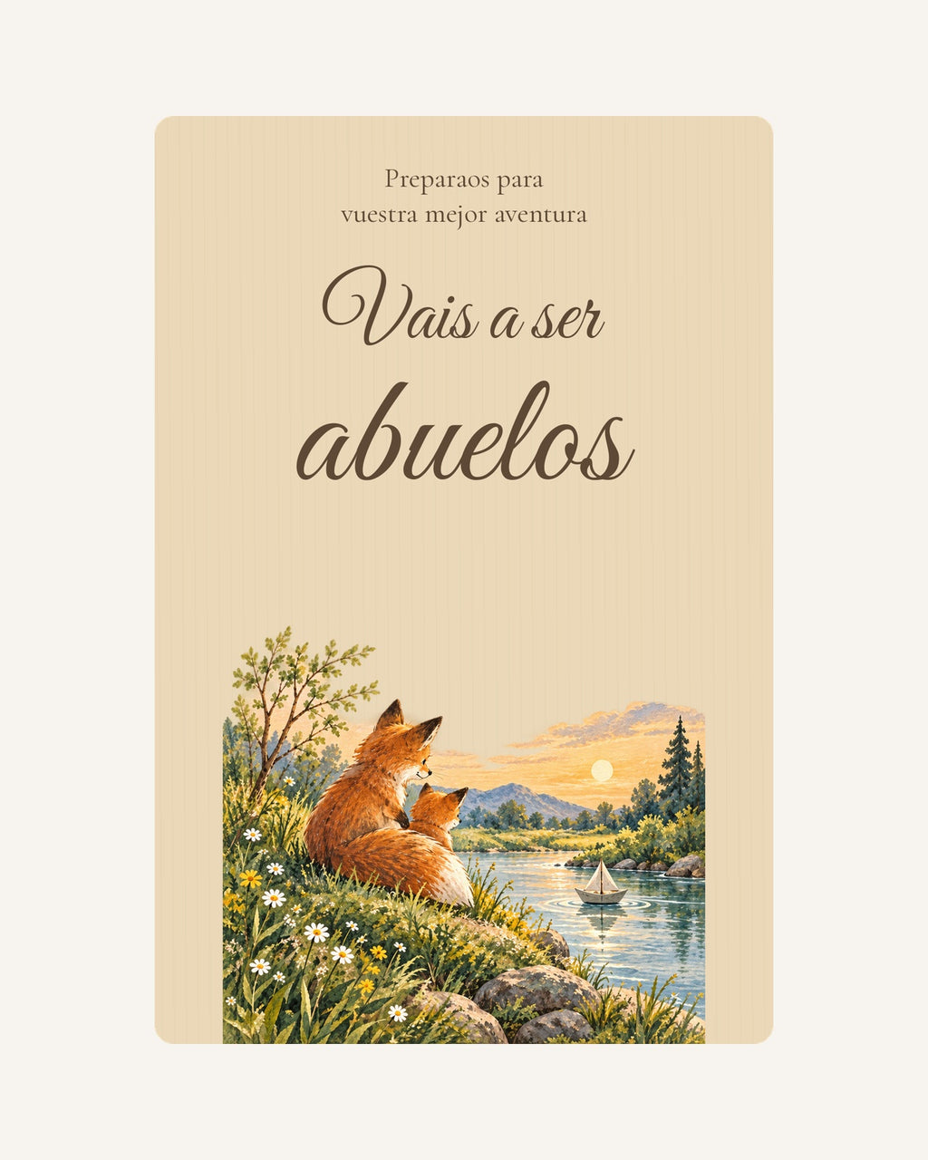 Aperçu de la plaque en bois Aventure  pour annoncer une grossesse aux grands-parents, sans échographie.