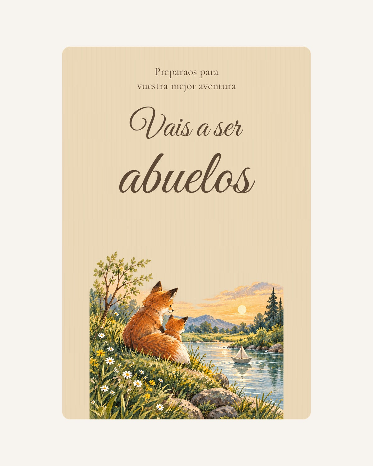 Aperçu de la plaque en bois Aventure  pour annoncer une grossesse aux grands-parents, sans échographie.