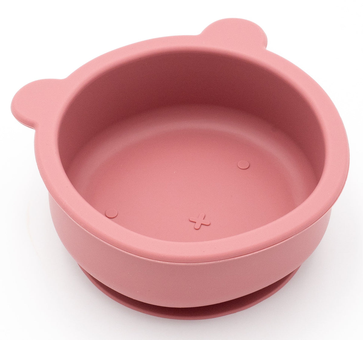 Bol ourson rose en silicone avec ventouse