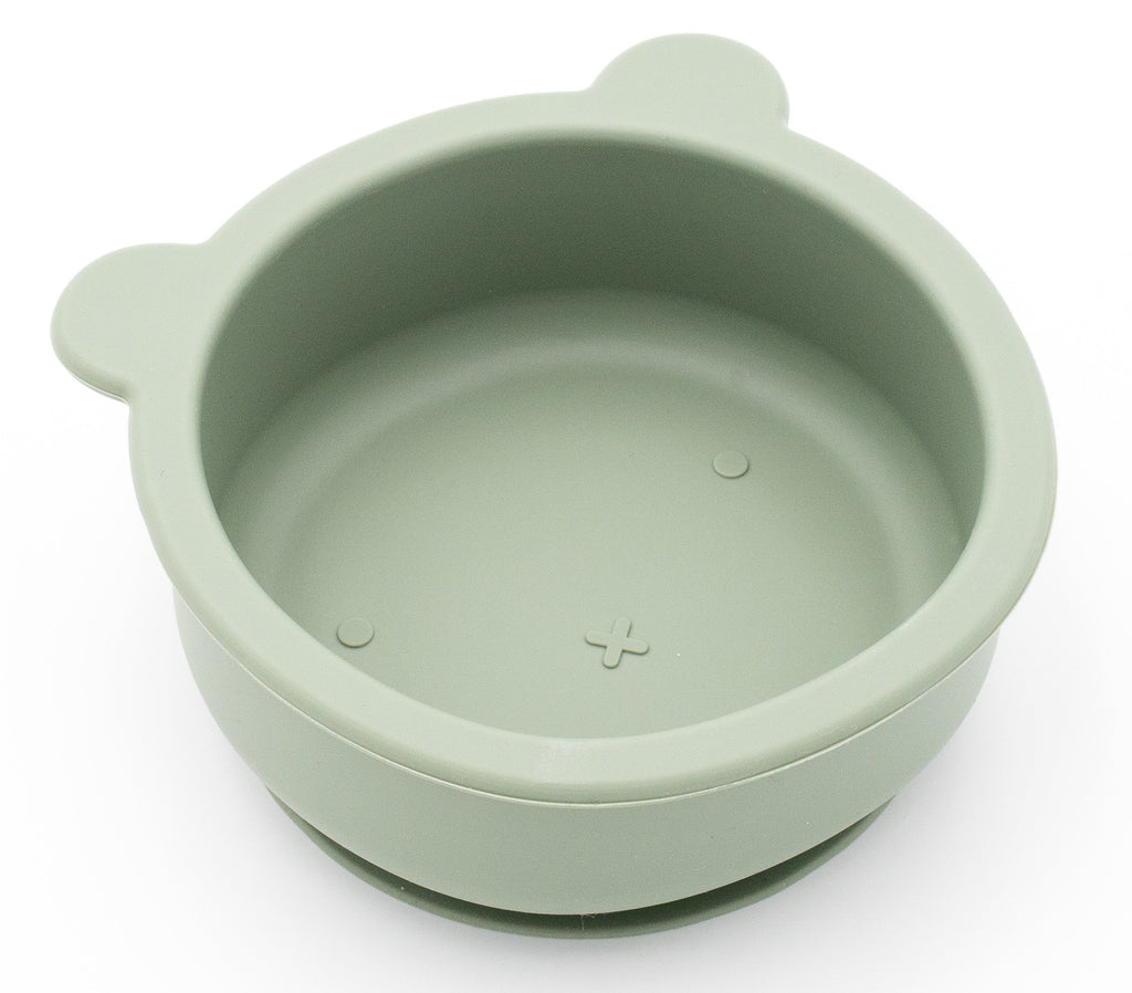 Bol ourson en silicone vert